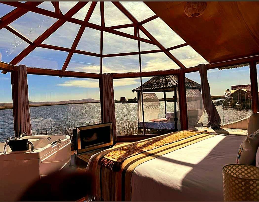 Uros Kay Pacha Lodge Пуно Экстерьер фото